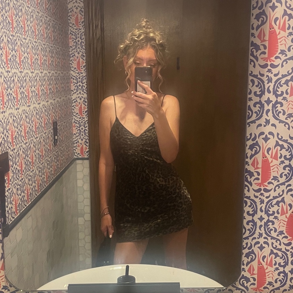 Zara animal print slip dress size XS - Picture 6 of 6